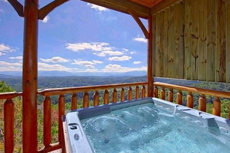 View of hot tub.