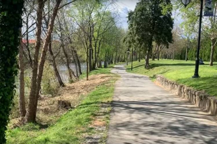 View of 4 mile trail.